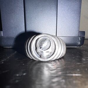 Vintage Grateful Dead “Steal Your Face” Ring – Family Silver, Ripple Design